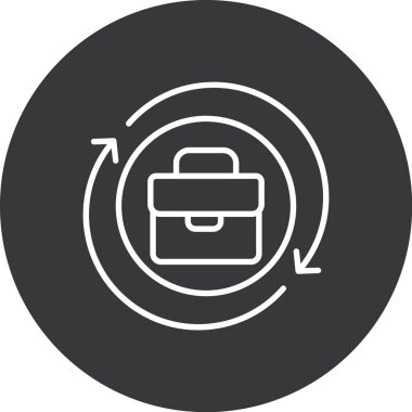 Dizin Vektör Satırı Simgesi Tasarımı