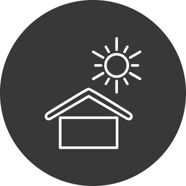 ev vektör simgesi, modern biçim