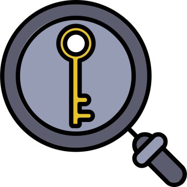 arama büyüteç simgesi, basit vektör illüstrasyonu