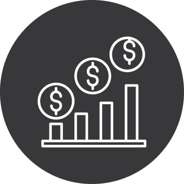 iş ve finans vektör simgesi