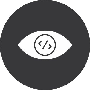 Bir göz simgesinin vektör illüstrasyonu