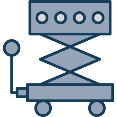 robot. Web simgesi basit illüstrasyon