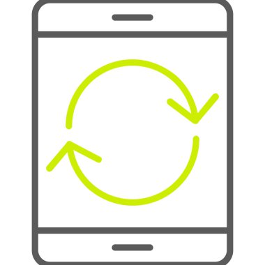 akıllı telefon simgesi vektör illüstrasyonu