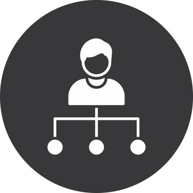 Engelli kişi simgesi, vektör illüstrasyonu