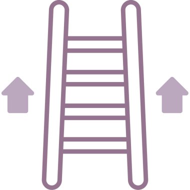 Merdiven simgesi, vektör illüstrasyonu