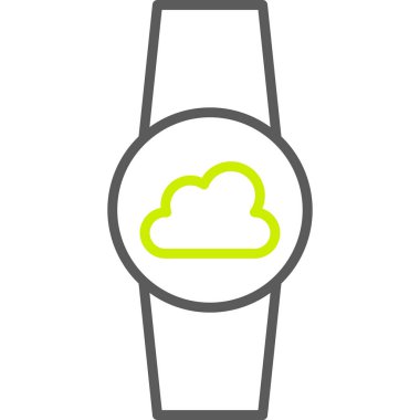 Tek bir saatin vektör illüstrasyonu