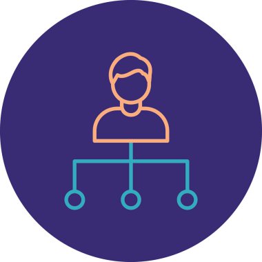 Engelli kişi simgesi, vektör illüstrasyonu