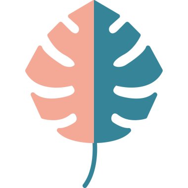 Yaprak. Web simgesi basit illüstrasyon