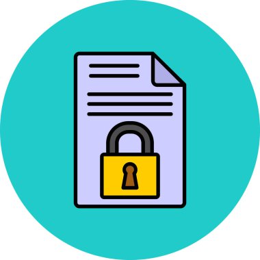 belge simgesi vektör illüstrasyonu