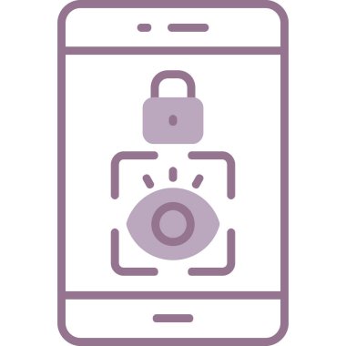 Akıllı telefon. Web simgesi basit illüstrasyon