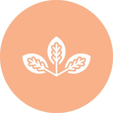 Benzersiz Yaprak Vektör Satırı Simgesi