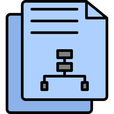 dosya dizini vektör illüstrasyonu