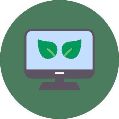 Bilgisayar. Web simgesi basit illüstrasyon