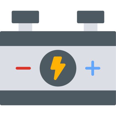 pil enerji ikonu doldurulmuş dış hat biçiminde