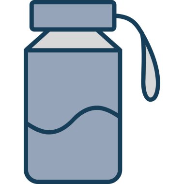 şişe simgesi, basit vektör illüstrasyonu