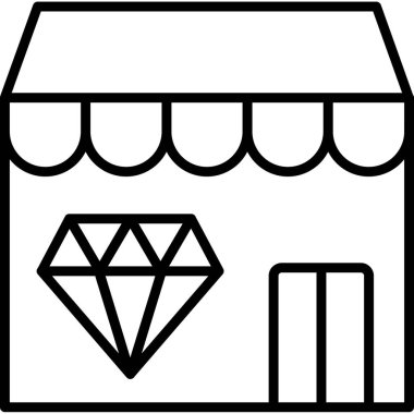 Bir elmasın vektör illüstrasyonu