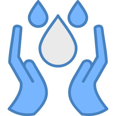 Su damlası. Web simgesi