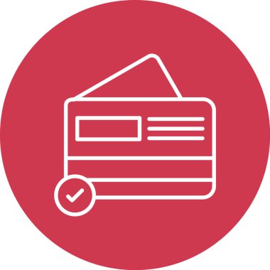 Kredi kartı simgesi, vektör illüstrasyonu