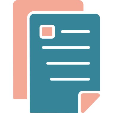 kağıt belge vektör illüstrasyonu