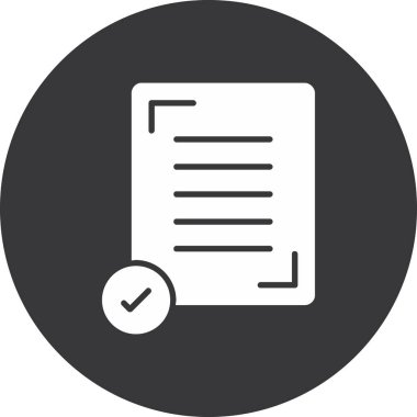 belge simgesi vektör illüstrasyonu