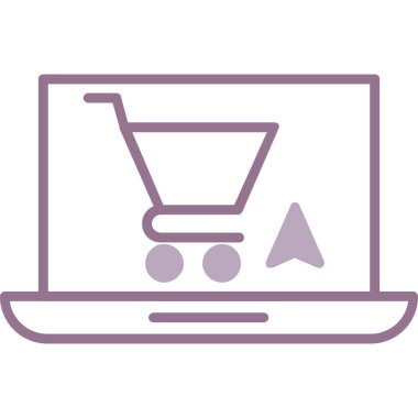 İnternetten alışveriş. Basit tasarım