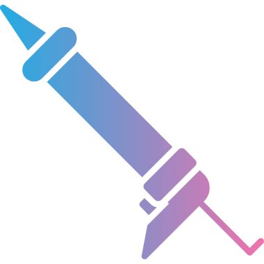 Şırınga simgesinin vektör illüstrasyonu