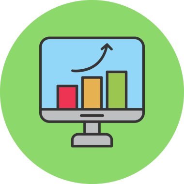 seo modern simgesinin vektör illüstrasyonu