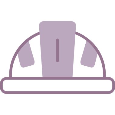 İnşaat miğferi ikonu. vektör illüstrasyonu