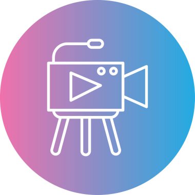 Modern b 'nin vektör illüstrasyonu kamera simgesinden yoksun