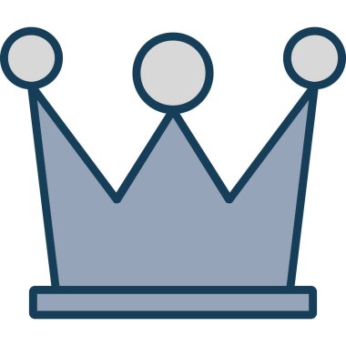 kraliyet kraliçesi taç vektör simgesi