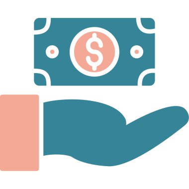 Para için. Web simgesi basit illüstrasyon