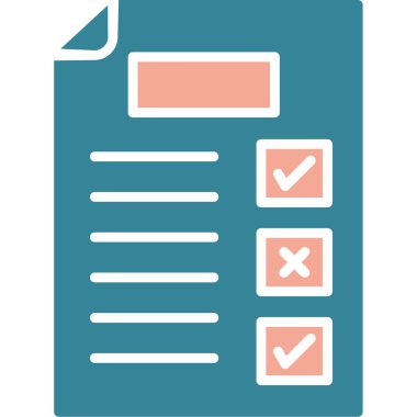 Liste simgesi olan pano. vektör illüstrasyonu