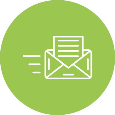 Zarf. Web simgesi basit illüstrasyon