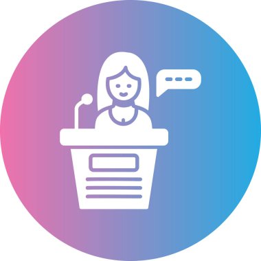 Kadın simge vektör çizim