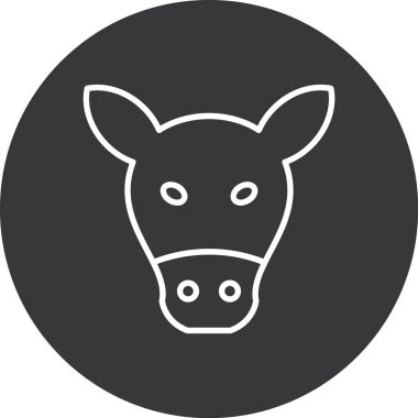 Bir çiftlik simgesinin vektör illüstrasyonu