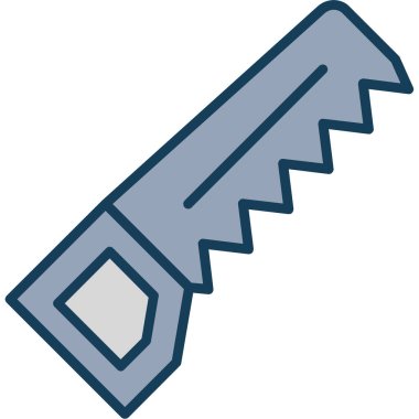 Saw simgesi, vektör illüstrasyonu