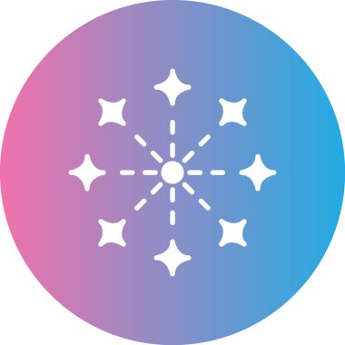 Kar Tanesi simgesinin vektör çizimi