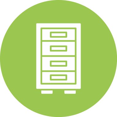 Sunucu simgesi, vektör illüstrasyonu