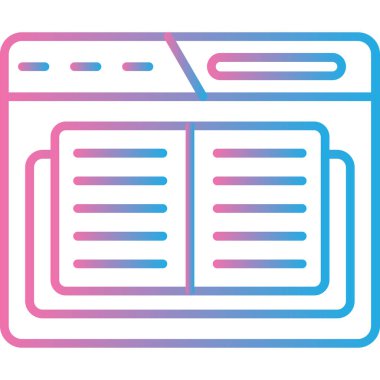 tarayıcı web simgesi basit illüstrasyon