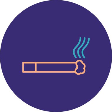 sigara ikonu vektör illüstrasyonu