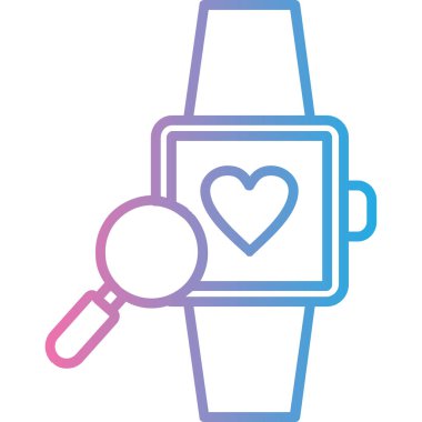 İzle. Web simgesi basit illüstrasyon