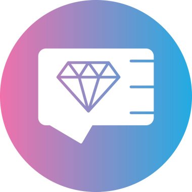 Elmas simgesi vektör illüstrasyonu