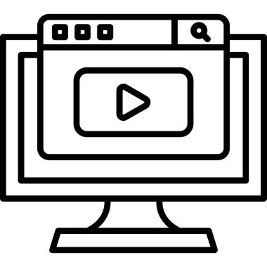 Web simgesi vektör illüstrasyonu