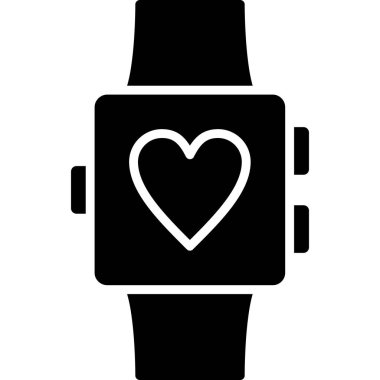 kalp simgesi olan akıllı saat, basit tasarım