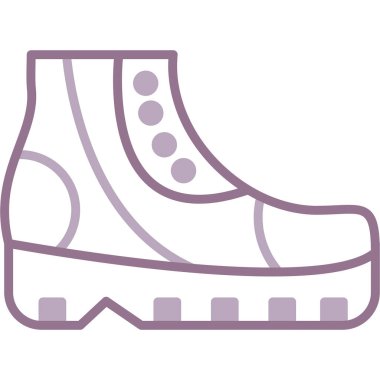 Ayakkabı. Web simgesi basit illüstrasyon