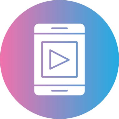 Akıllı telefon simgesinin vektör illüstrasyonu