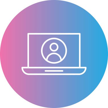 Bilgisayar simgesinin vektör illüstrasyonu