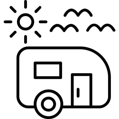 - Araba. Web simgesi basit tasarım