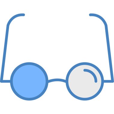 gözlük ikonu vektör illüstrasyonu