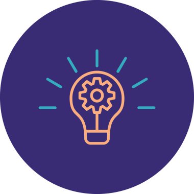 Fikir simgesi vektör illüstrasyonu